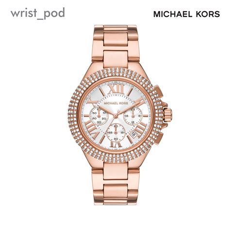 michael kors camille rose gold watch|mk6995.